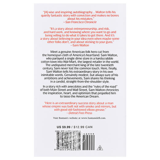【中商原版】山姆.沃尔顿：美国制造 英文原版 Sam Walton Made in America沃尔玛创始人山姆沃尔顿自传 商品图1