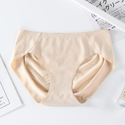 【无痕贴合 轻盈透气 裸感舒适】内裤女纯棉抗JUN无痕中腰秋冬季薄款透气蚕丝裆女士全棉三角裤少女 商品图8