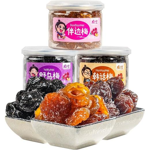 【广东特产】顺小宝话梅罐装168gx3九制乌梅干半边梅韩话梅子零食果脯蜜饯果干 商品图3