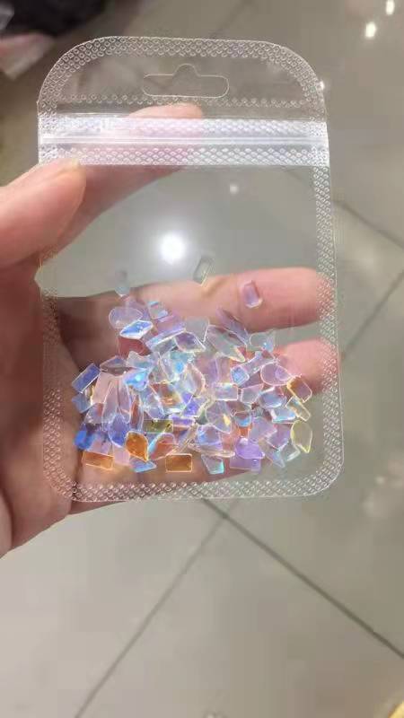 美甲冰透极光钻异形平底混合水晶钻网红爆款2022新款指甲装饰饰品（一包100颗左右） 商品图1