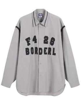 F426/BDCS21AW-2642/毛呢贴布绣衬衫