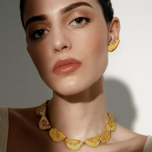 北京仓｜Jude Benhalim-Asama-火山肌理 耳钉［埃及设计师］ 商品图0