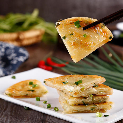 【妈妈的早餐味】香喷喷的葱油饼不用一滴油锅里煎一下就好吃特别添加黄油健康无添加，两口味：黄油葱油饼+黄油梅菜干饼，一份4袋20片，每一个口味各10片 商品图7