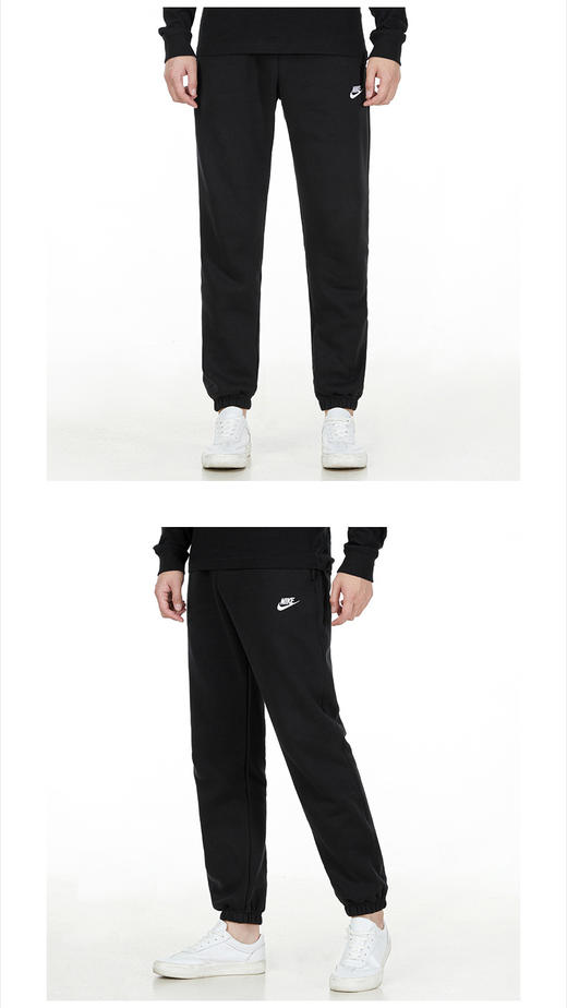 耐克 21冬季新款JORDAN系列加绒保暖针织毛圈内里棉质卫裤收口防风休闲小脚裤子BV2738-010 商品图1