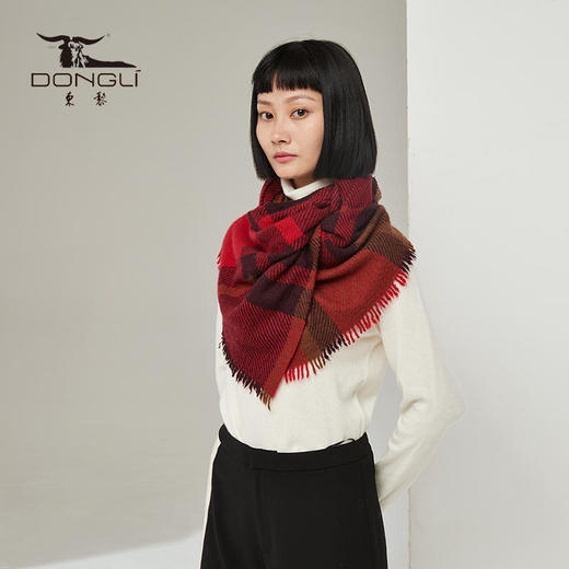 【世界一流品牌羊绒供应商】东黎100%纯山羊绒围巾/披肩40年只做羊绒采用珍贵罕山白山羊绒加倍保暖轻薄软糯 商品图2