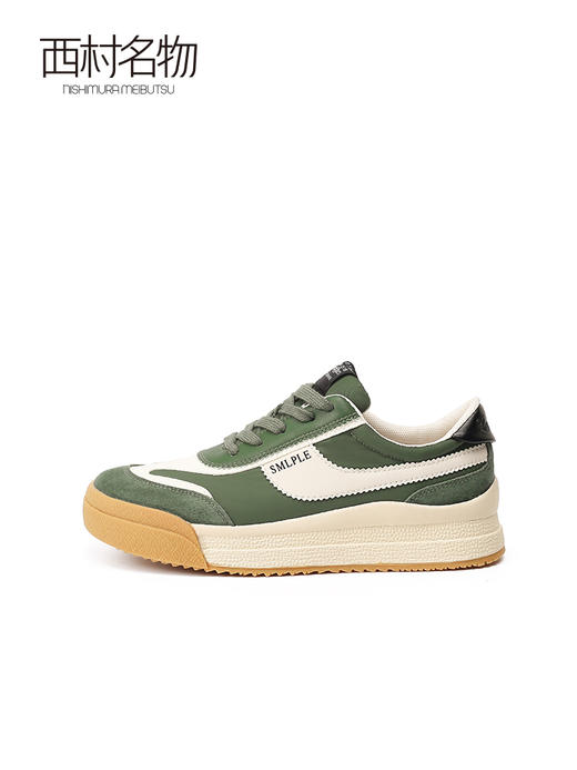 西村名物2022春季新款拼色老爹鞋潮流复古厚底运动休闲鞋女X22AM16831 商品图1