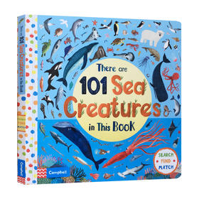 101种海洋生物 英文原版绘本 There Are 101 Sea Creatures in This Book 英文版儿童英语启蒙翻翻纸板书 益智科普亲子阅读图画书