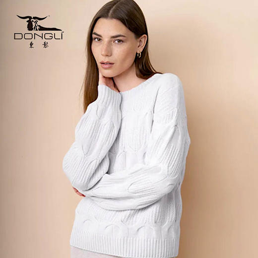 【稀缺原料-内蒙赤峰罕山有机羊绒】世界Ding级羊绒一件云朵般轻柔亲肤的羊绒衫-穿上就是软妹子【厚款】绞花羊毛【非质量问题不退不换】 商品图2