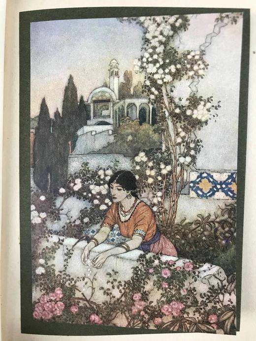 埃德蒙·杜拉克12幅彩色手工贴图！约20世纪早期 鲁拜集 精装32开 商品图7