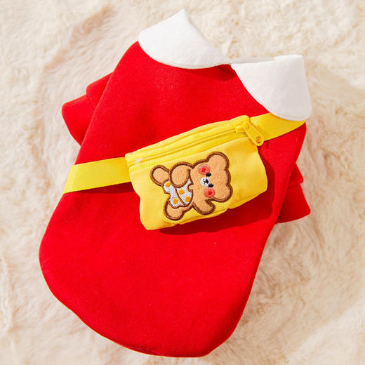 狗狗新年衣服秋冬装泰迪猫咪过年喜庆比熊宠物冬天保暖小型犬加厚 商品图8