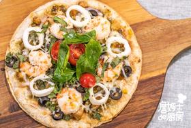 青椒鸡丁海鲜饼