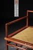 红桥红  家具严选  缅甸花梨（大果紫檀）【板面/藤面 霍艾选中选 大禅椅】 商品缩略图1
