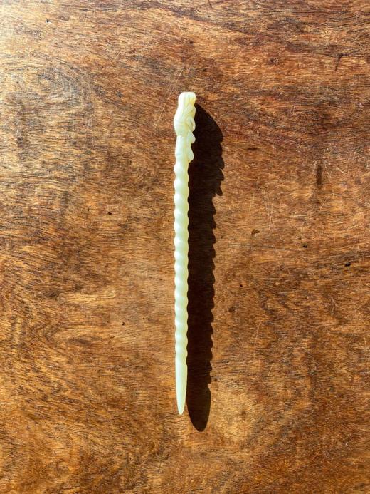 白玉雕龙首钮螺旋形发簪，顺丰包邮 商品图5