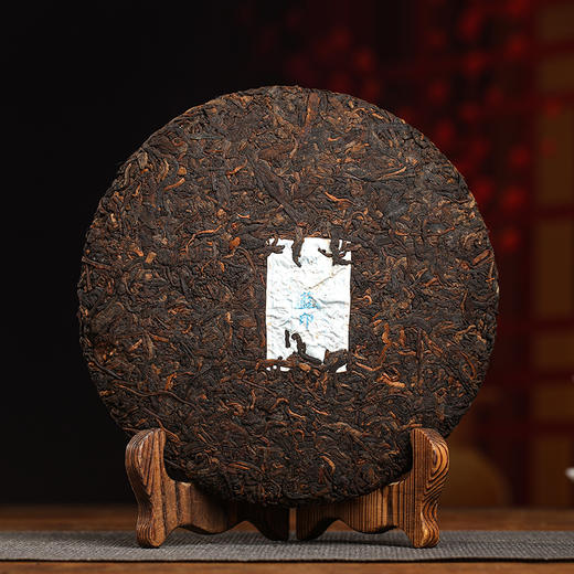 德丰昌印级茶【蓝印·熟茶】2021年布朗山茶区普洱熟茶357克/饼 商品图3