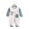 【母婴】-新生婴儿连体哈衣春秋舒绒无骨宝宝爬服 商品缩略图2
