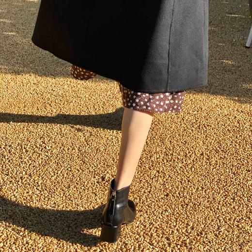 【百图lulu定制】【法式短靴】牛皮  显瘦显高 中跟 可帅气可优雅 小个子 短靴 商品图2