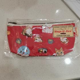 HUJI祤集笔袋插画猫咪午餐