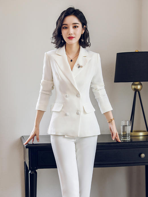 艾尚臣商务时尚气质女职业装OL总裁正装小西装工装套装女英伦风 商品图0