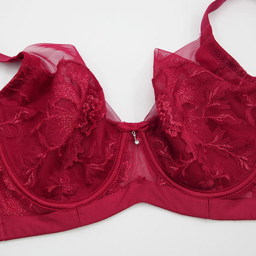 贝佳人新品性感轻薄水晶杯大显小软钢圈上托文胸不空杯内衣女BW932012 商品图4