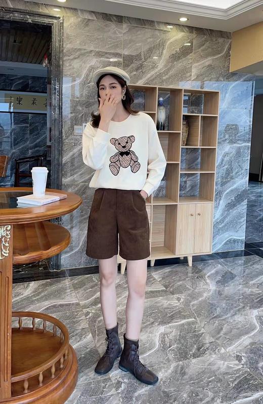 213952#灯芯五分短裤 商品图0