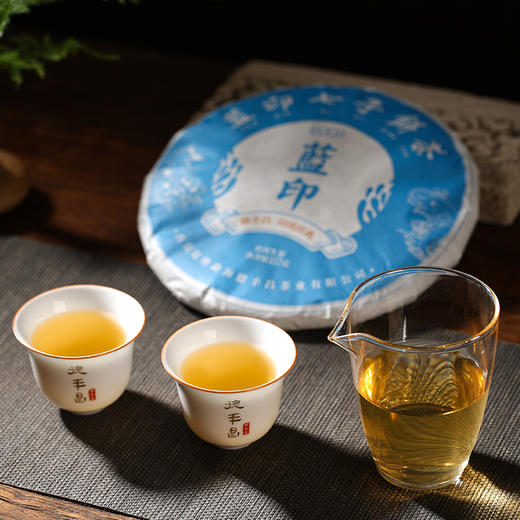 德丰昌印级茶【蓝印·生茶】2021年布朗山茶区普洱生茶357克/饼 商品图3