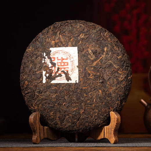 德丰昌印级茶【红印·熟茶】2021年易武茶区普洱熟茶357克/饼 商品图7