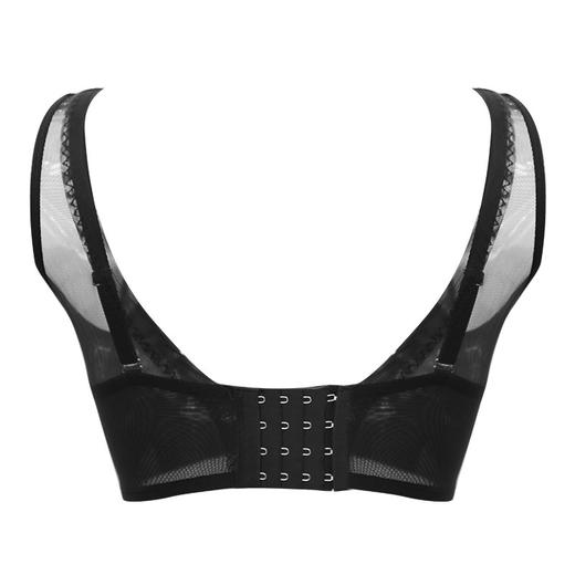 贝佳人新文胸侧收网纱美背聚拢小显大全半包调整胸罩BW912056 商品图4