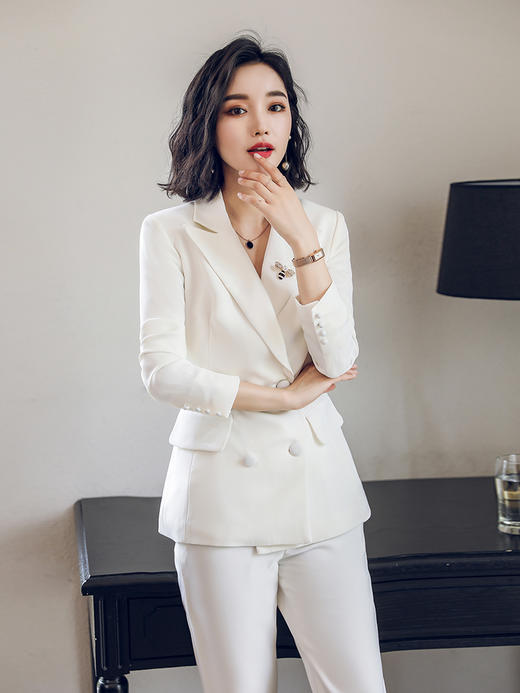 艾尚臣商务时尚气质女职业装OL总裁正装小西装工装套装女英伦风 商品图1