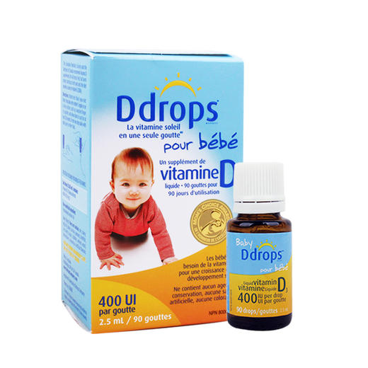 美国Ddrops维生素婴D3滴剂 商品图0