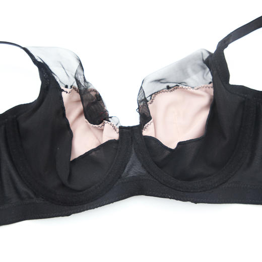 贝佳人聚拢深V不空杯内衣花刺绣水晶收副乳调整文胸套装BW93806 商品图4