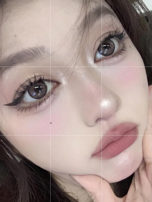 大直径混血丨草莓卷·Blush girl丨14.5mm（年抛/2片装）（年抛/2片装） 商品图1