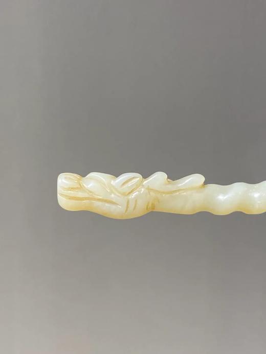 白玉雕龙首钮螺旋形发簪，顺丰包邮 商品图8