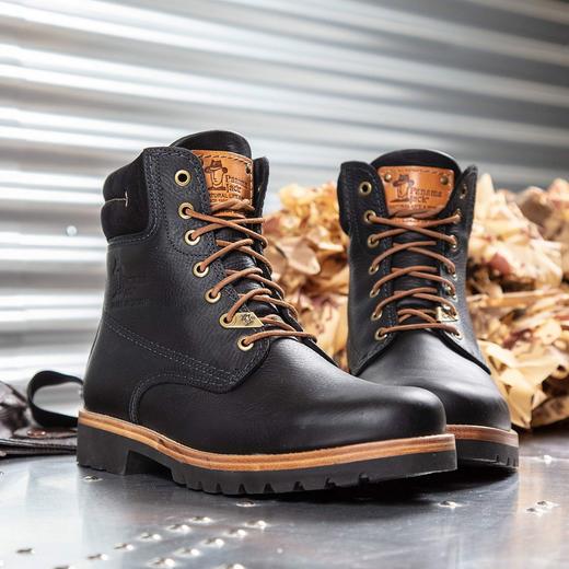 断码特价41码&43码——西班牙原产羊毛款皮毛一体男士皮靴黑色P03LC26(高品质纯天然羊毛内衬) 商品图3