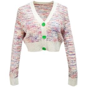 活力彩色羊绒开衫