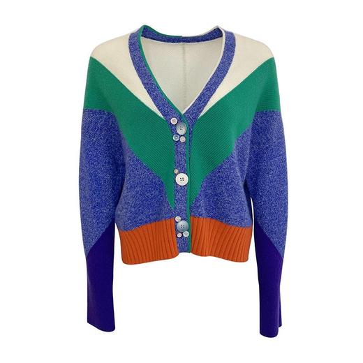 时尚两穿羊绒开衫 商品图1