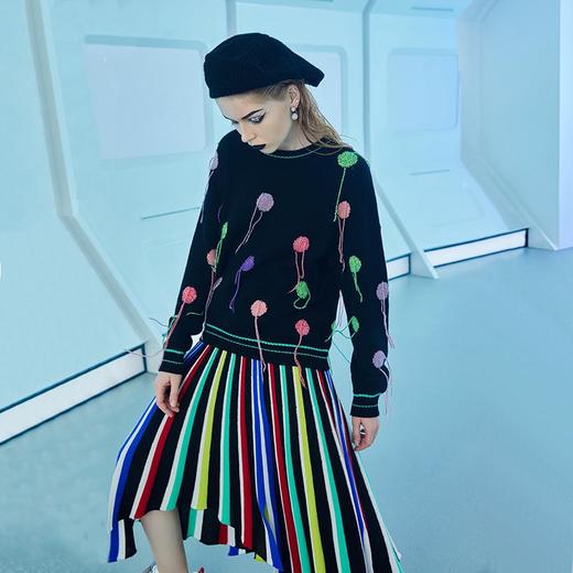 童趣圆领羊绒女衫 商品图2