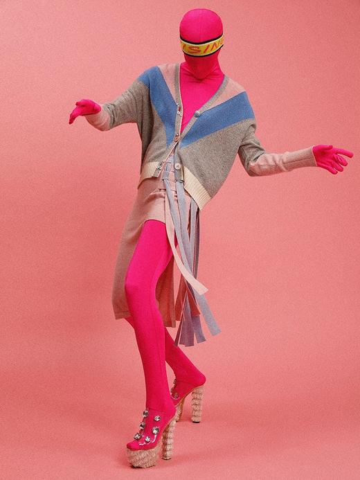 时尚两穿羊绒开衫 商品图3