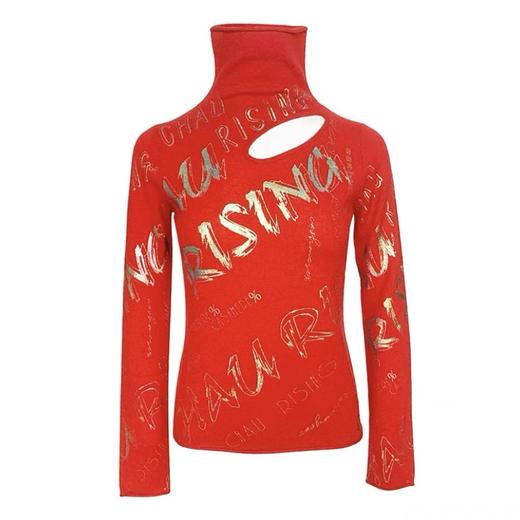 雅致烫银羊绒女衫 商品图1