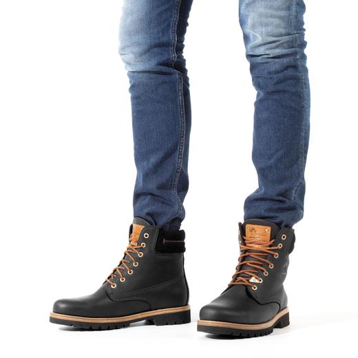 断码特价41码&43码——西班牙原产羊毛款皮毛一体男士皮靴黑色P03LC26(高品质纯天然羊毛内衬) 商品图5