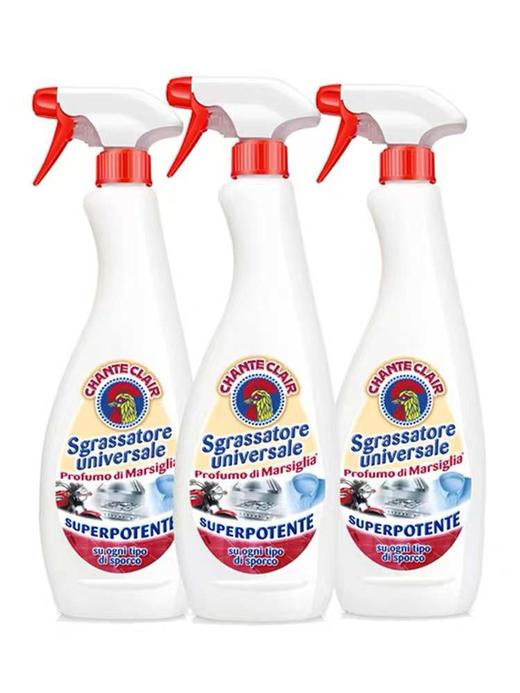 万年安利！厨房去油神器！【三瓶正装 有喷头】大公鸡油污油烟机清洗剂 油污克星 一喷即净 安全不伤手 600ml*3 商品图1