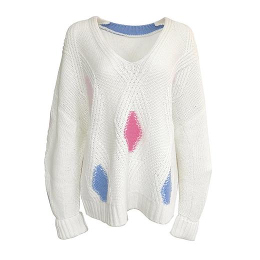 休闲V领羊毛衫 商品图0