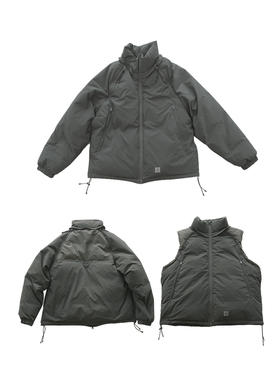 OUTORI/21OUM001/可拆卸立领羽绒马甲外套