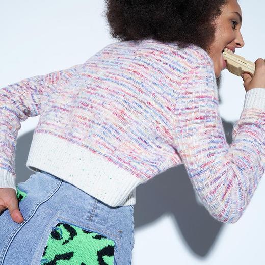 活力彩色羊绒开衫 商品图4