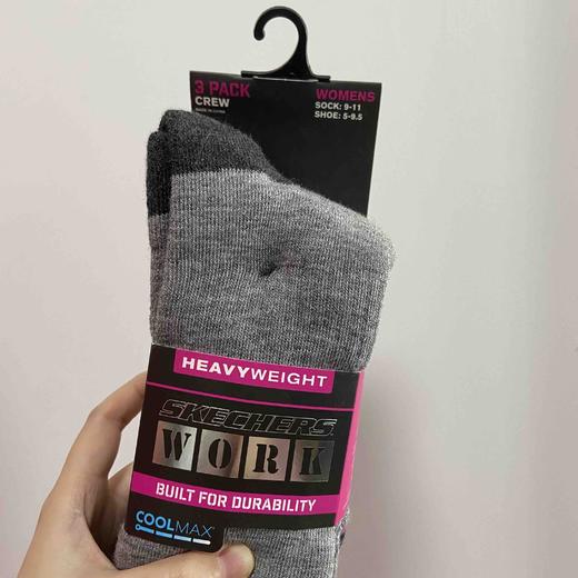 （仅剩女款）Skechers斯凯奇官网同款美利奴coolmax混纺中筒袜 商品图2