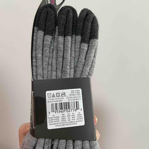 （仅剩女款）Skechers斯凯奇官网同款美利奴coolmax混纺中筒袜 商品图3