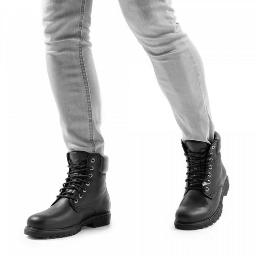 #断码特价40码#西班牙原产男士休闲鞋踝靴四季款黑色P03C62 商品图3