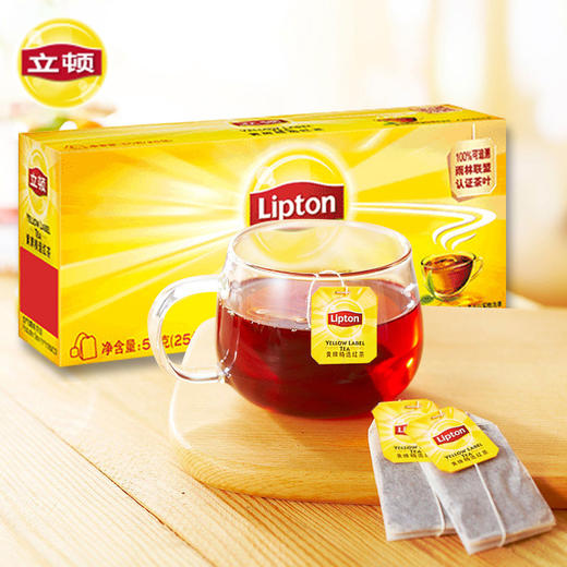*立顿黄牌精选红茶25包50g 商品图0