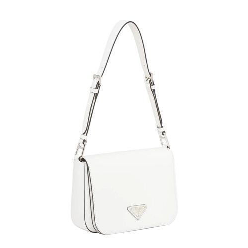 【包税】PRADA/普拉达 21年秋冬新款  女士白色亮面皮革可调式皮革提手磁扣式翻盖开合斜跨手提单肩包1BD308_ZO6_F0PG7_V_HOO 商品图2