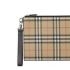 【包税】BURBERRY/博柏利 21秋冬新款 男士典藏米色Vintage格纹环保帆布拉链手拿包80495881 商品缩略图3