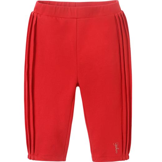 英氏儿童裤子女宝宝红色超萌长裤休闲裤22年春秋新品YRKCJ12134A 商品图4